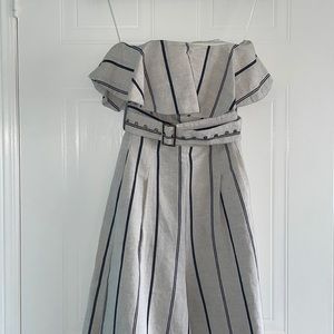 SLVLS Strapless Stripe Jumpsuit